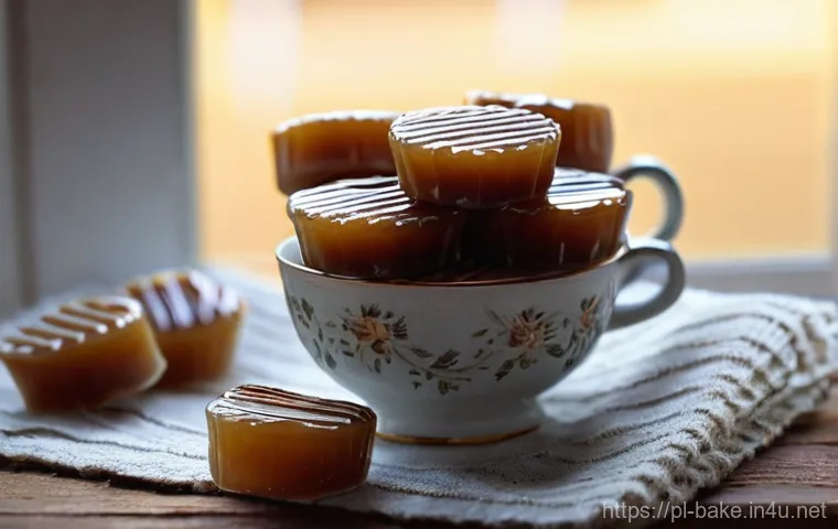 제과 제조사별 인기 제품 - **Prompt 1: Traditional Polish Krówki in a Cozy Setting**
A close-up, warm, and inviting photogr...