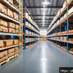 Home 22 과자 원료 공급업체 - A high-resolution image of a modern Polish snack ingredient supplier’s warehouse interior, showcasin...